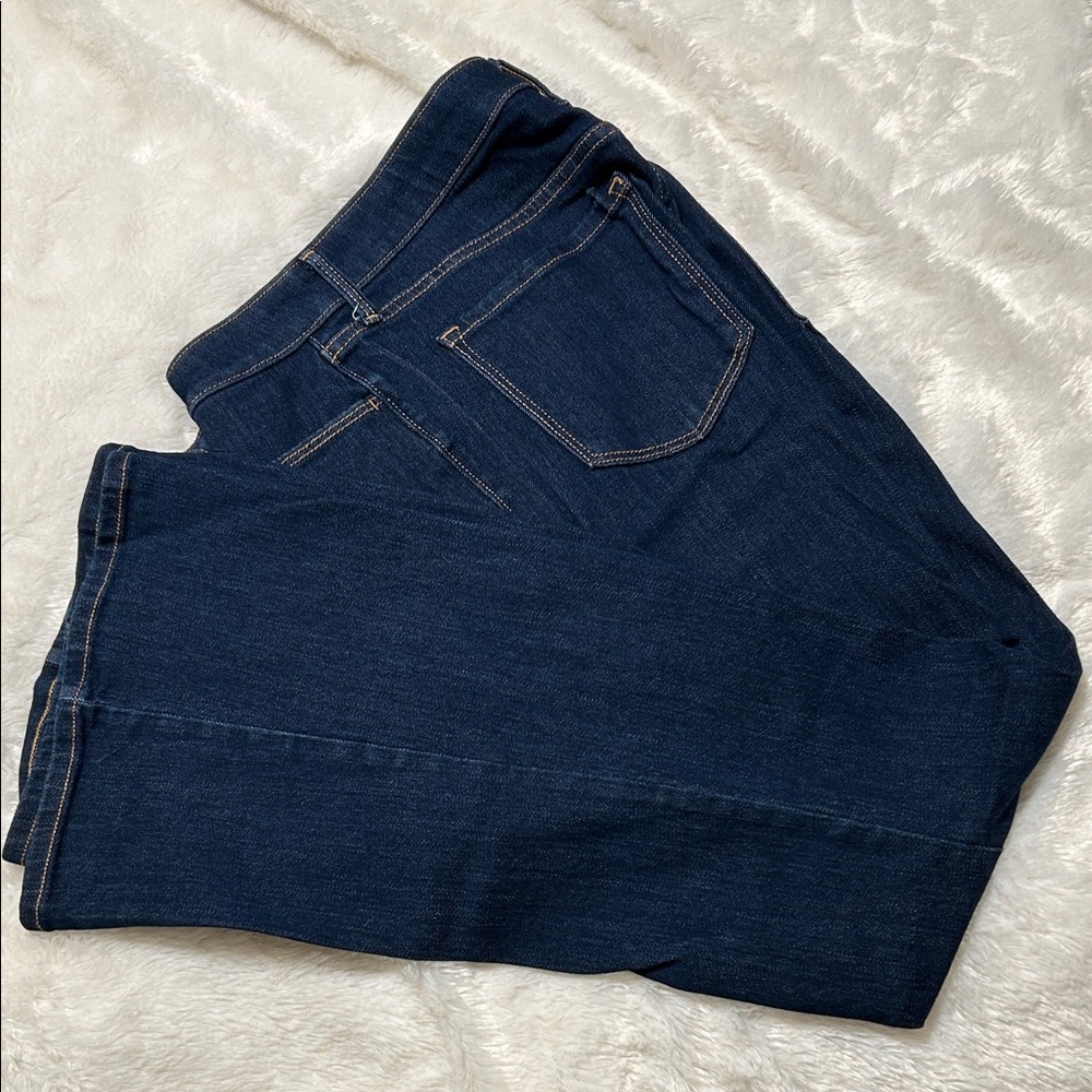 Dark Blue Denim Flare leg Jeans